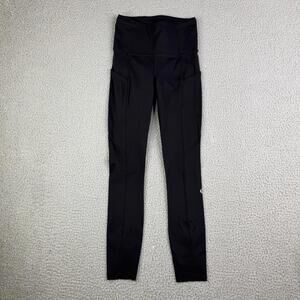 Lululemon Women's Fast Free 7/8 Tight II *Non-Reflective Nulux Black Sz 0